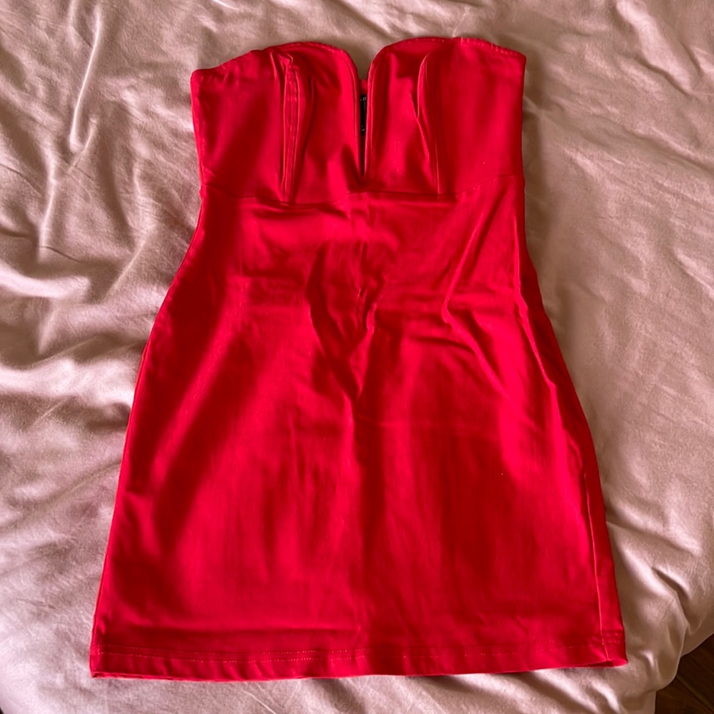 Cute red trapless short summer dress from forever 21